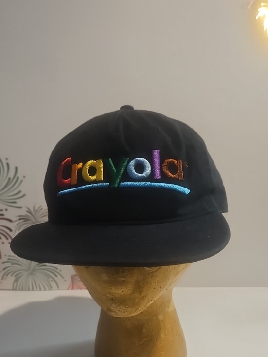 Crayola Accessories - Crayola Black Cap with Rainbow Embroidered Logo